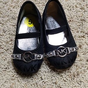 Michael Kors toddler black flats